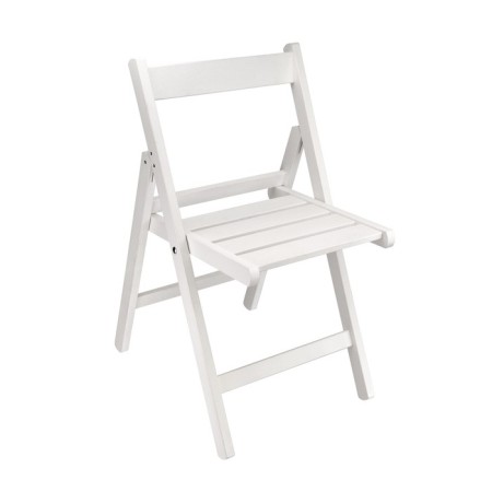 Folding chair, 780x530x395, white/array of birch