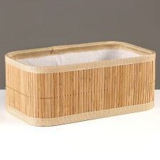 Stelly Bamboo basket, 25 x 15 x 10 cm, bamboo
