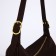 Baget bag with zipper, brown color