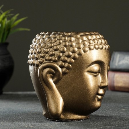 Kashpo - organizer "Buddha" bronze, 11x11x11cm-4