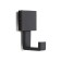 Furniture hook cappio basket, one -rod, black color