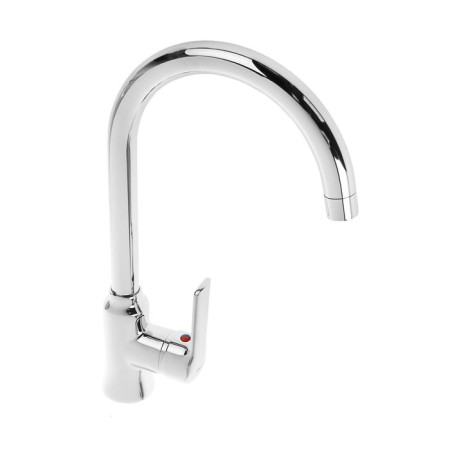 Accoona A4568 kitchen mixer, single -leaf, high spout, with nut, silumin, chrome