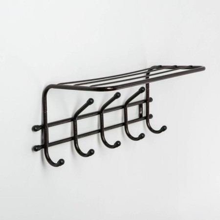 Wall hanger with the shelf "Comfort", 5 hooks, 41 × 20 × 10 cm, color copper antik
