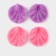 Mold "Geranium leaf", silicone, 2 items, 7.5 × 7 cm, color mix