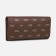 Women's wallet on magnets, brown color