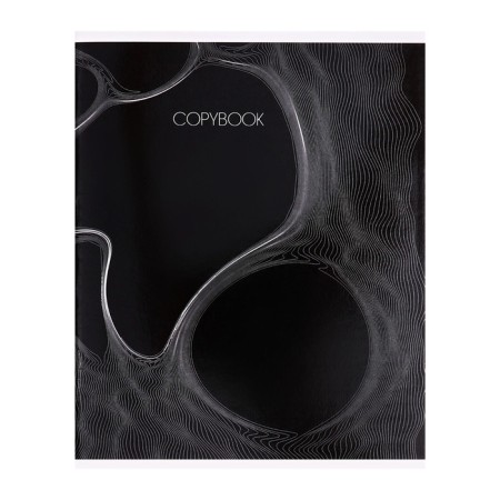 A notebook of 96 sheets in the Calligrata “graphics 2” cage, cover coated cardboard, glossy lamination, block offset mix-2