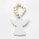 Ring for napkins "Angel", col. White, 6*7 cm, tree