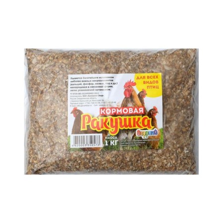 Mineral top dressing "shell" for birds, p/e package, 1 kg