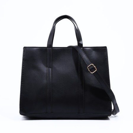 Bag Female Tout with zipper, black color