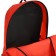 Youth backpack with lightning, external pocket, red color
