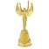 The award figure is “Nika”, a stand plastic gold, 18.5 x 7 x 6 cm.