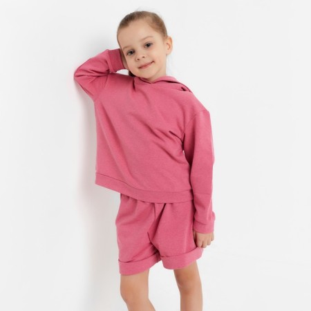 Kid for children (sweatshirt, shorts) KAFTAN "BASIC Line", height 122-128, Fuchsia color-5