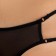 Panties women's Brazilian (mesh), black color, size 48
