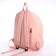 Young backpack from textiles on lightning, 4 pockets, pink color