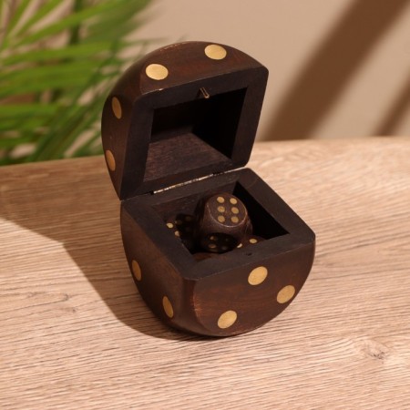 Players in a box 6.5x6.5x6.5 cm, wooden wood-2