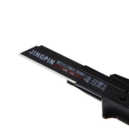 Chancellery knife 18 mm, black + black blade 1 piece-8