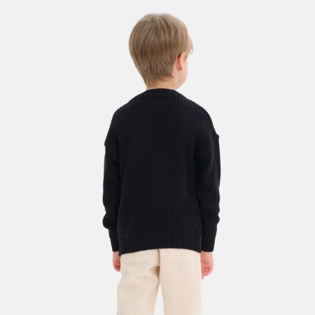 Jumper Children's Minaku: Casual Collection Kids, Black Color, Height 122-3