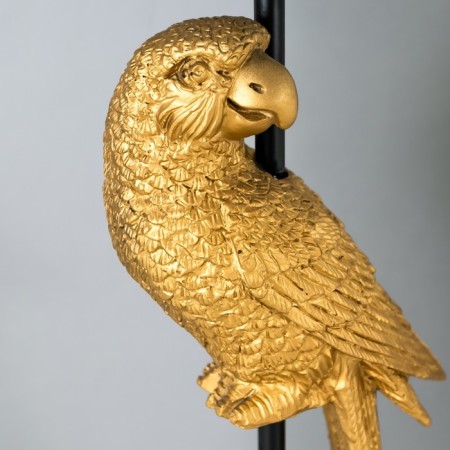 Parrot table lamp E27 40W black and gold 23.5x23.5x50 cm Risalux-5