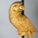 Parrot table lamp E27 40W black and gold 23.5x23.5x50 cm Risalux