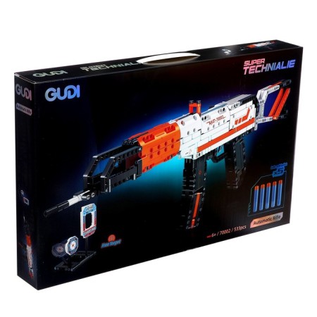 Designer AK-47 weapons, shoots soft bullets, 533 parts-3