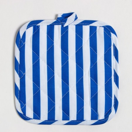 Kitchen set of shares. Color blue take 17x17 cm, mittens 26x16 cm, 100% p/e-4