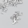 Decor for creativity Metal "District" set 5 pcs silver 2.6x4.6 cm