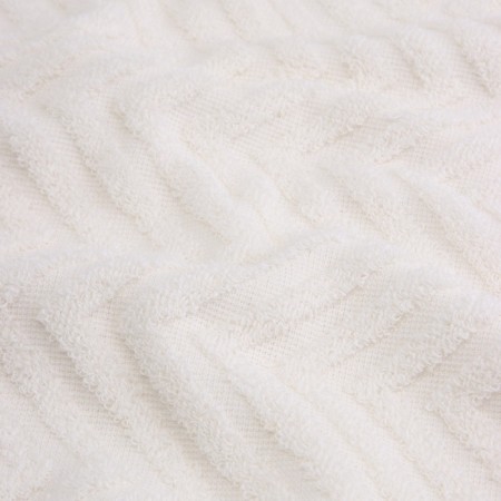 Trure -colored towel SL Home: Geometry "Blanc de Blanc" 50x90 cm, 83% cotton, 17% linen, 500 g/m2-3