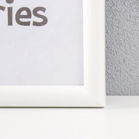 Photo frame MDF 21x30 cm, No. 5 "Simple", white (plastic screen)-1