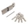 Cylinder mechanism standard MAX, 90 mm (45x45V), 5 keys, key/turntable, matte nickel 1024813