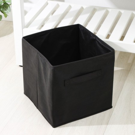Storage box, 28 × 28 × 28 cm, black color