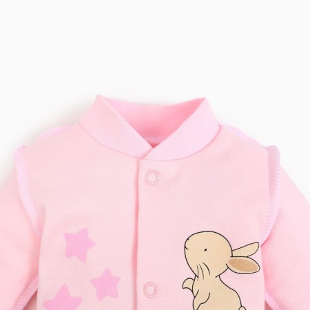 Nursery blouse, pink color, bunny, height 68 cm-1