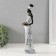 Souvenir Polystone "African in a white with a golden tray" 5x8x31 cm