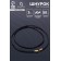 Textile lace with a screw lock, 50cm, black color