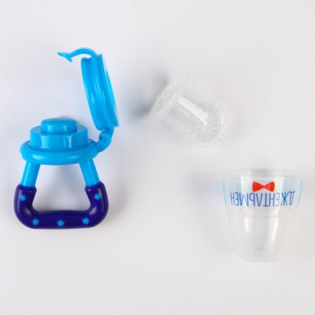 Nibbler "gentleman", with silicone mesh, blue color-4