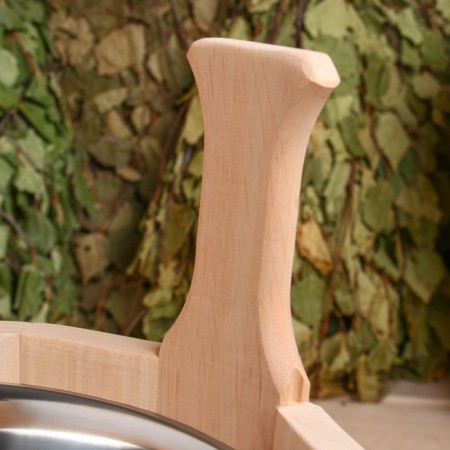 Gang from alder, 7 l, two -handed, stainless insert-2