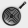 Pan Consul, D = 26 cm, plastic handle, glass cover, anti -stick coating, black color