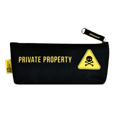 Penal soft, 1 department, 80 x 210 x 35 mm, voluminous, microfiber on PVC-one, Phoenix "Private Property"-1