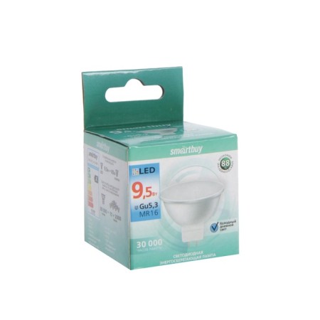 Smartbuy, GU5.3, 9.5 W, 6000 K, cold white light lamp