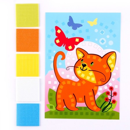 Soft mosaic. Small set "Kitten"-1