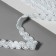 Decorative braid “Wave”, 9 mm, 10 ± 1 m, white color No. 1
