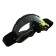 Glasses-mask for motorcycle driving, transparent glass, black-yellow color, OM-17