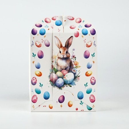Folding box for the cake "Easter rabbit", 15 × 15 × 18 cm-1