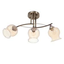 Economic light of the orchid 3x40W E27 bronze 60x14x23cm