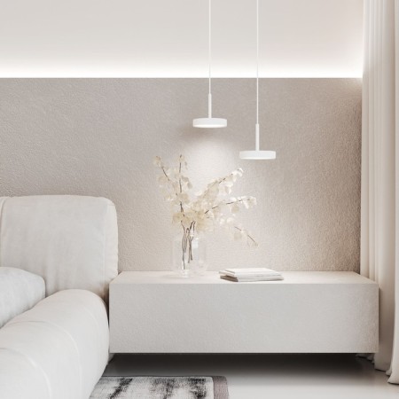 Suspension lamp Elektrostandard, Plate, 155x155x1200 mm, 14W, LED, 500LM, 4000K, white color-4