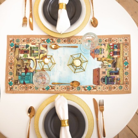 The path to the Ethel "Italy" table 30x70 cm, 100% cotton, sarzha 190 g/m2