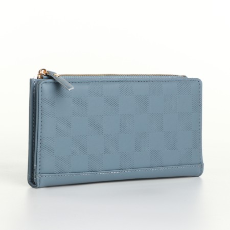Women's wallet on magnets, blue color