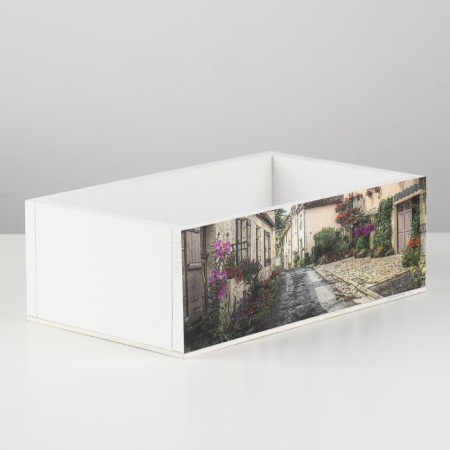 Kashpo Floristic Wooden "Provence No. 4" 24.5x14.5x8 cm-2