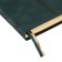 Dated 2025 diary, A5, 176 sheets of Escalada, solid cover of artificial leather, 3D design, embossing foil, lies, cream block 70 g/m2, green