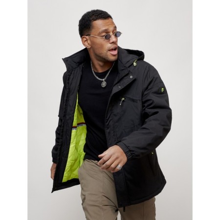 Sports male jacket, size 48, black color-12