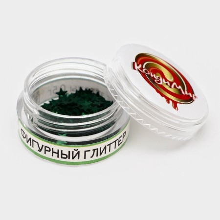 Glitter Figure stars green 0.5 g-3